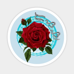 Baybayin word Rosas (Rose) Magnet